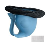 Children's Learning Toilet - Cute Fish Design, Portable Non-Slip Base, Lightweight, Compact Travel and Camping, 14 x 14 cm Potty without Diaper