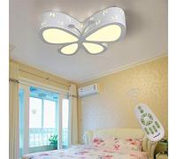 Children's LED Ceiling Lights Flush Mount Children's Room Girls Boys Bedroom Deco Fixture, Butterfly Acrylic Shade Chandelier for Living Room Hallway Lounge L50*W40cm