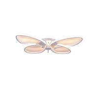 Children's LED Dimmable Ceiling Lights Children's Room Girls Boys Bedroom Deco Fixture, Butterfly Animals Acrylic Shade Chandelier for Living Room Hallway, con remote control L38*W28cm