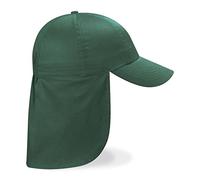 CHILDRENS LEGIONNAIRE HAT CAP 100% COTTON - 9 COLOURS (BOTTLE GREEN)