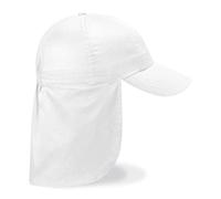 CHILDRENS LEGIONNAIRE HAT CAP 100% COTTON - 9 COLOURS (WHITE)