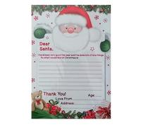Childrens Letter to Santa with Envelope Wish List Present Christmas Xmas Gift