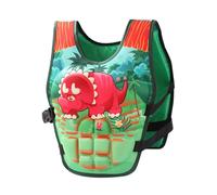 Children's Life Jacket 1-9 Years Swimming Jacket for Toddlers with Adjustable Safety Straps Age 22-88 lbs Buoyancy Bodies Leg Strap Long Zip Sportsman Girls Boys SUP Water Ski, Dark Green #7, 2-6years