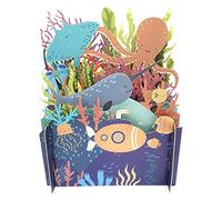 Children's Life Under The Sea 3D Pop Up Birthday Greeting Card by Alljoy Cards KID018