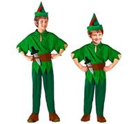Children's Little Peter Child 140cm Costume for Neverland Fairytale Fancy Dress