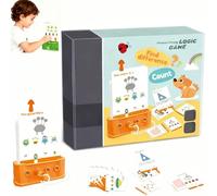 children's logic key set,logic key toy set, Preschool Educational Logic Keys Toys With 40 Card, Lock and Key Toy,3 Levels Difficulty, Preschool Learning Toys for Children 3 4 5 6 Years Old-Stufe 1