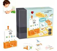 children's logic key set,logic key toy set, Preschool Educational Logic Keys Toys With 40 Card, Lock and Key Toy,3 Levels Difficulty, Preschool Learning Toys for Children 3 4 5 6 Years Old-Stufe 1
