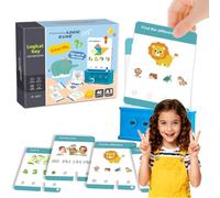 Children's Logic Key Set, Preschool Educational Logic Key Toys, Logical Thinking Training Toy, Parent-Child Logic Game, Educational Montessori Lock & Keys Game for Boys and Girls Learning Gifts (C)