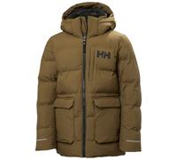 Children's long hooded down jacket Helly Hansen Nord Marron 10 ans