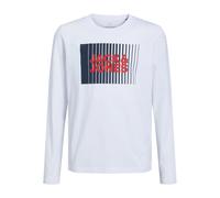 Children's long-sleeved round-neck T-shirt Jack & Jones Corp Logo Play White 16 years