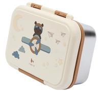 Children's lunch box Fabelab Bear Air Plane Blanc TU