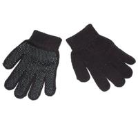 Childrens magic gripper gloves. BNWT. Available in choice of 7 colours; red, navy blue, lilac, pale blue, black, baby pink or purple. Super stretchy, fits 4-10 year olds. (Black)