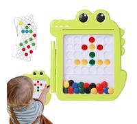 Childrens Magnetic Board - Fun Bead Puzzle Toy, Educational Drawing Tablet | Crocodile Theme Design For Preschool Learning, Magnetic Pen Board For Boys Girls, Creative Skill Development Toy For Home