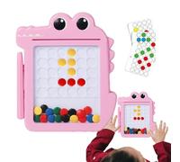 Childrens Magnetic Board - Fun Bead Puzzle Toy, Educational Drawing Tablet | Crocodile Theme Design For Preschool Learning, Magnetic Pen Board For Boys Girls, Creative Skill Development Toy For Home