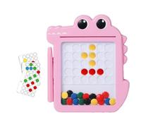 Children's Magnetic Drawing Board - Magnetic Whiteboard for Children, Magnetic Board with Crocodile Dots for Children, Magnetic Drawing Board with Puzzle Pen for Children, Toys
