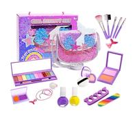 Children's Make-up Set - Interactive and Washable - Children's Make-Up Lipstick and Eyeshadow Set | For Daughters Sisters Preschool Children from 3 to 12 Years