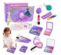 Children's Makeup, Washable Make-Up Set - Girl's Case - for Kindergarten, Garden, Home, Birthday, Party, Evening