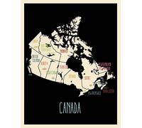Children's Map of Canada (Black)