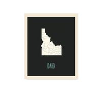 Children's Map of United States Home State (Idaho)