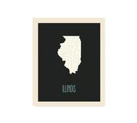 Children's Map of United States Home State (Illinois)