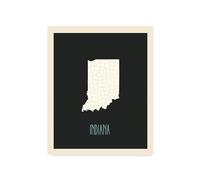 Children's Map of United States Home State (Indiana)