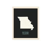 Children's Map of United States Home State (Missouri)