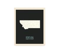 Children's Map of United States Home State (Montana)