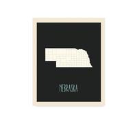 Children's Map of United States Home State (Nebraska)