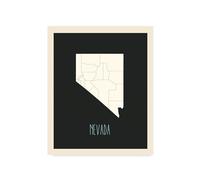 Children's Map of United States Home State (Nevada)