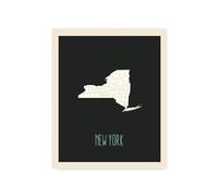 Children's Map of United States Home State (New York)