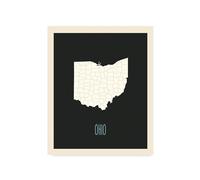 Children's Map of United States Home State (Ohio)