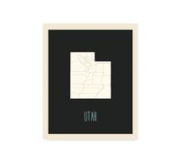 Children's Map of United States Home State (Utah)