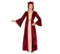 Children's Medieval Queen Costume Medium 8-10 yrs (140cm) for Middle Ages Fancy Dress