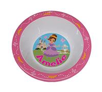 Childrens' Melamine Bowl - Princess Design - 53 Girls' Names Available (Amelie)
