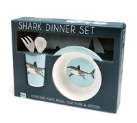 Children's Melamine Dinner Set (5 Pieces) - Sharks