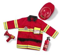 Childrens Melissa and Doug Fire Chief Fancy Dress Costume Age 3 - 6