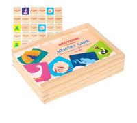 Children's Memory Game,Wooden Educational Toys | Interactive Learning Toy,For Children Preschool Indoor Birthday Holiday Room Playroom Bedroom Study Home