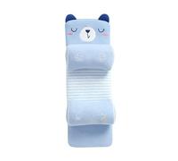 Children's Memory Sponge Pillow with Breathable Pillowcase for Baby Sleep Thin Flat Design Ideal for Shaping and Correcting Head Shape (A, One Size)