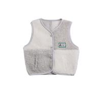 Children's Merino Gilet Happymess Gris 5/6 ans