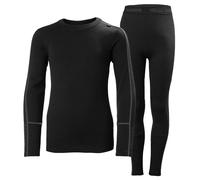Helly Hansen Lifa Merino Midweight Long Sleeve Base Layer Set Black 9 Years Kids