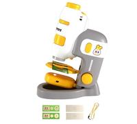 Children's Microscope Science Toys - Educational Portable Microscope Kit | High Definition Lens | Battery Powered LED Light Microscopes for Kids Learning Exploration Discovery Classroom Study