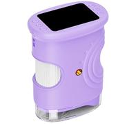 Childrens Microscopes Toy Imaging Compacts Handheld Design with Neck Strap for Outdoor Discoveries Kids Travel Microscopes with Neck Strap