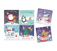 Children's Mini Christmas Cards School Pack of 32