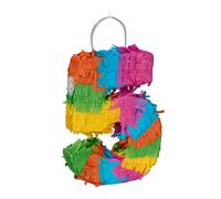 Children's Mini Piñata Number 5 Birthday Party Game Kids Fun Activity Colourful