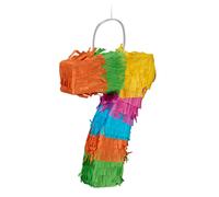 Children's Mini Piñata Number 7 Birthday Party Game Kids Fun Activity Colourful