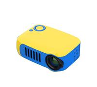 Children's Mini Portable Projector A2000 Projector Home Portable Mini Factory Direct Supply Home Theater Projector (Size : White Powder Contrast) (Yellow and blue contrast)