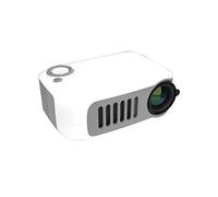 Children's Mini Portable Projector A2000 Projector Home Portable Mini Factory Direct Supply Home Theater Projector (Size : Yellow and Blue Contrast) (Black and white classic)