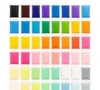 Children's Modelling Clay Set, 48 Colours, Air-Drying Foam Clay Clay, Safe & Non-Toxic for Children 3-12 Years, Perfect for Creative Play, Crafts & Art Lessons