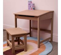 Children's Natural Desk and Stool | Jordan