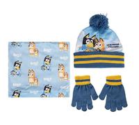 Children's Neck Gaiter with Neck Gaiter and Gloves Cerda Bluey Winter Turquoise TU